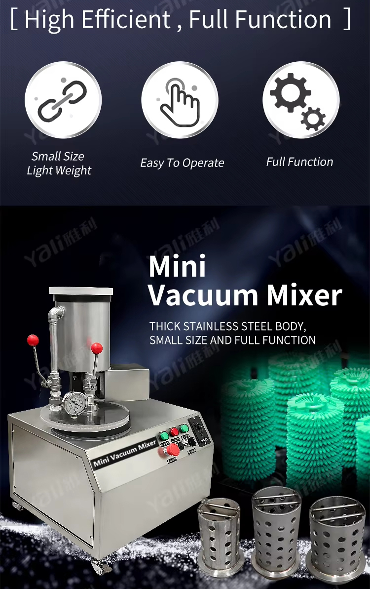 YALI 6L 750W Mini Vacuum Mixer for Jewelry Making Casting Vacuum Pump